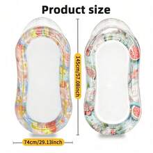 Inflatable Mesh Lounger, Watermelon Swimming Pool, Strawberry Swimming Ring, Summer Swimming Float For Beach Pool Float - Pink - View 5