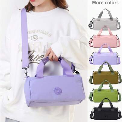 休闲斜挎包女士男士钱包小手提包，宽肩带邮差包时尚夏季户外托特包顶部提手挎包单肩包