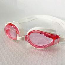 成人高清防水防雾游泳镜，硅胶可调节带，专业浮潜竞赛游泳镜，男女通用情侣游泳镜 - 彩色 - 查看 10