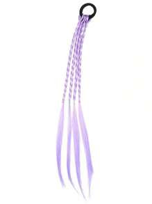 Set de 6 coleteros de pelo con efecto ombré de varios tamaños, versátiles y casuales, aptos para uso diario