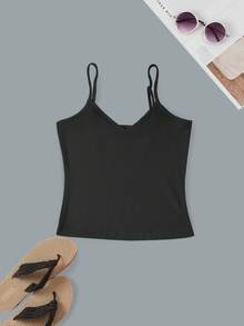 定制运动个性化礼品，定制女式吊带背心，添加图像/自拍/图案/家庭照片/朋友/徽标等，适合夏季 - 黑色 - 查看 7