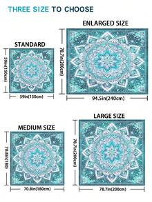 1 pieza Nueva Esterilla/Toalla de playa impermeable y anti-arena con estampado digital, de patrones de moda y frescos, adecuado para camping y picnics - Multicolor - Ver 4