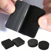 Clip antideslizante para alfombra, apto para fijación de alfombras en pisos de madera y baldosas, alfombra antideslizante de fibra acrílica reutilizable y lavable, cinta adhesiva de doble cara para alfombras con gran adherencia que mantiene las esquinas planas
