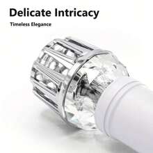 1pc Crystal Car Air Purifier, 12V Plug-In Negative Ion Generator, PM2.5 & Smoke Removal, Silent Operation, No Consumables, Car Interior Accessory, Creative Gift, Ionizer Air Cleaner