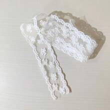 2 Sizes Multicolor Lace Embroidery Ribbon Trims, Bridal Wedding Decoration Bow Gift Wrapping Sewing Applique Edging, 4cm Wide