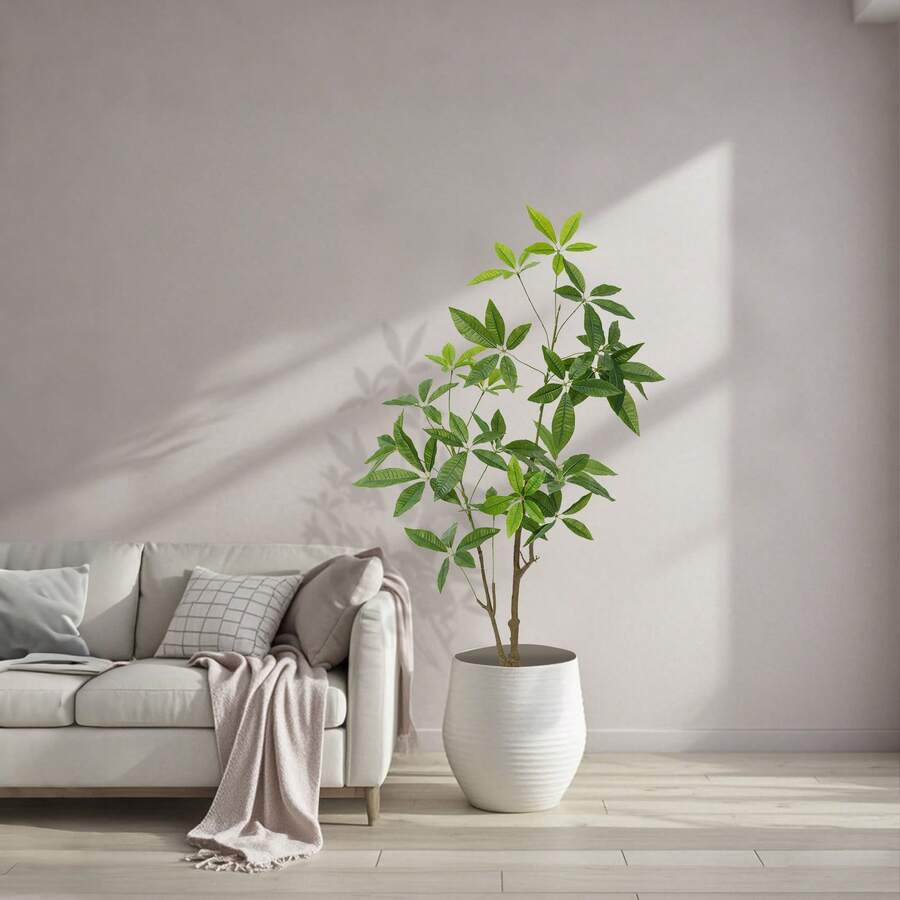 Árbol artificial para uso en interiores, plantas artificiales altas en macetas, plantas artificiales grandes con ramas de follaje realistas, plantas de Aralia artificiales en macetas para decoración en la sala de estar, la oficina o el hogar.