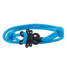 1 pieza Pulsera minimalista de cuerda de nailon con temática oceánica y elemento de pulpo, apilable, adecuada para bodas, surf en verano