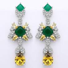 1 Set mit 5 Stücke)n luxuriöser Mode-Zirkonia Halskette, Ohrringe, Armband, Ring 4 Stücke Schmuckset für Frauen, Braut Hochzeits-Party Abendkleid Verlobungs Hochwertige Accessoires, Geschenk