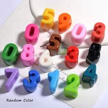 10pcs/20pcs/30pcs/50pcs Multicolored Acrylic 26 English Letters & Numbers Macaroon Beads, Alphabet Beads For DIY Jewelry Making Craft - Acrylic Beads - View 5