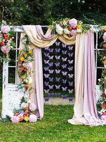 1/2Pcs Butterfly Decor Hanging Paper Garland,Butterfly Hanging Garlands,3D Butterfly Banner,Butterfly Pull Flag For Wedding,Valentine's Day,Engagement,Birthday And Themed Party Decor,Bridal Gift,Home Decor,Indoor And Outdoor Party Decoration Mother's Day,Graduation