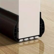 1pc Silent Door Sealing Strip With Brush Windproof Dustproof Insectproof Thickened PVC Door Draft Stopper Bottom Weather Stripping Wall Art Bedroom Decor Decor Stickers Home Decor Living Room Wall Paper Wall Stickers Party Decorations Living Room Decor Bedroom Office Decor Home Decor Items - Multicolor - View 12