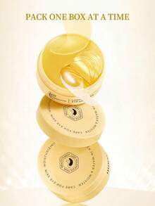 60 片 24K 金胶原蛋白眼膜 84 克，保湿抗皱紧致眼周细纹和黑眼圈减少，完美的生日圣诞礼物 - 金色 - 查看 11