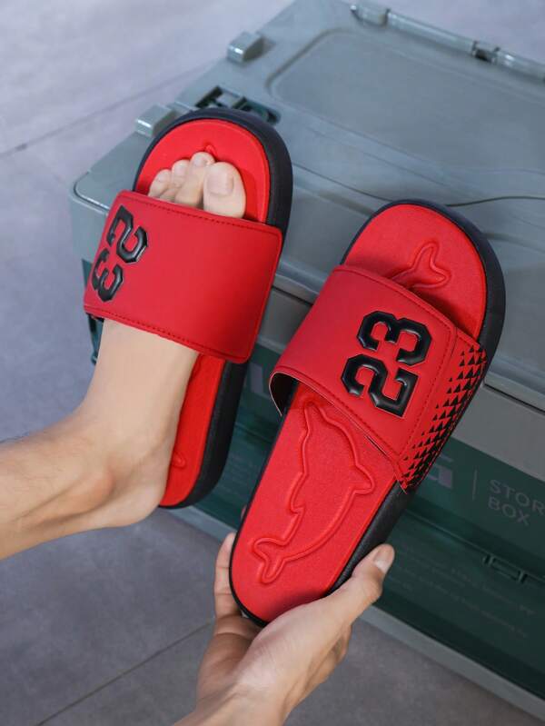Men's Summer New Ins Style Slippers, Non-Slip Lightweight Casual Beach Sandals, Slippers