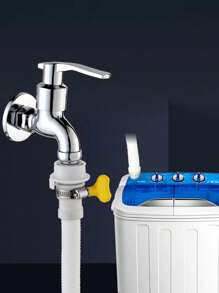 1pc FlexiHose Multi-Functional Faucet Extension Tube With Clamp, Easy Installation, Interlocking Head & Tail Design, Plastic Material For Garden, Bathroom, Kitchen - Solves Short Faucet And Drain Pipe Issues, Sink, Air Conditioning, Washing Machine, Drain Pipe, Faucet Extension, Interlocking, Perfect Solution