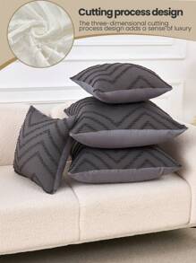 Capa de almofada decorativa tufada de 1 peça sem enchimento, capa de almofada moderna para casa, para sofá, decoração de sala de estar, roupa de cama, capas de almofada para sofá [sem enchimento de travesseiro], adequada para uso diário, design minimalista de alta qualidade, sala de estar, quarto, carro pequeno
