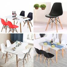 Probasto Eames Shell Chair, Eames Chair, Stylish Dining Chair, Shell Chair, Eames Chair, Nordic, Wooden Legs, Brown Legs, Easy Assembly, 1 Chair - Grey - View 5
