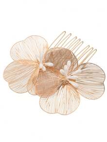 1pc Hairpin Insert Comb Tassel Hairpin Step Shake Hairpin Chinese Style Headwear Accessories,Ladies' Daily Party Accessories, Fashionable Jewelry, Best Friend Gifts. Combs For Hair Side Comb, School Stuff, Wedding, Hair Accessories - Gold - View 11