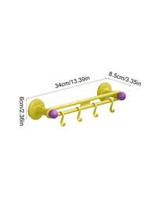 1 Pc Slippers Rack, Bathroom Non Perforated Wall Mounted Storage Hook, Multi-Functional Storage Rack For Draining Water Behind The Bathroom Door