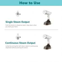 Steamer For Clothes 1600W, Handheld Clothes Steamer, 25s Fast Heat-Up, 350ml Large Detachable Water, For Clothes, Wool And Silk - White - View 4