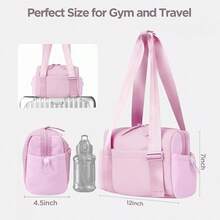 Gym Bag Women Girls Small Gym Tote Bag With Wet Compartment Waterproof Travel Duffle Bag Cute Workout Sport Bag, Black,, Fashion - 粉色 - 查看 12
