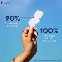 Biore Deep Cleansing Pore Strips, Original, Blackhead Remover Strips, Oil Free, Pore Unclogging - 8ct - 1 - View 7