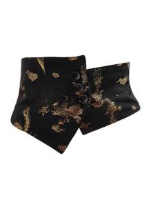 Women's Fashionable High-End Waistband Cinch Waist Traditional Chinese Style Elastic Waist Belt