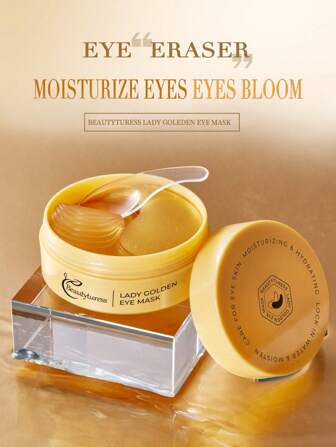 24K 金胶原蛋白眼贴，60 片 - 保湿、抗皱、紧致、淡化眼周细纹和黑眼圈，完美的生日/圣诞礼物