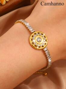 2/1 pièce Accessoires en acier inoxydable simples et à la mode, exquis. Le meilleur choix pour les femmes, les hommes, les couples et les voyages quotidiens. Convient pour la rue, les fêtes, les anniversaires et diverses occasions. Accessoires polyvalents.