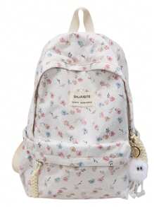 Cute Floral Print Backpack For Women & Girls - Stylish Casual Daypack With Comfortable Straps