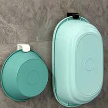 1pc Bathroom Wall Mounted Storage Rack, Suitable For Vanity, Toilet Hanging, Multi-Function Hooks, For Bathroom, Kitchen, Home, Dorm - Multicolor - View 6