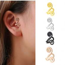 2 piezas de clips de oreja de moda sin perforación, cómodos de usar, estilo simple para hombres y mujeres, adecuados para uso diario, fiestas de cumpleaños, clips de oreja pequeños y lindos simple