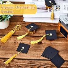 10 Pcs Graduation Graduation Party Pastry Decoration Doctoral Hat: Perfect For Graduation Parties - 2025 Decorative Graduation Gifts - Suitable For Wedding, Birthday, Graduation, First , General Occasions