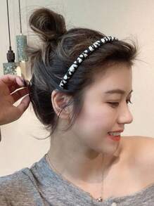 1 Peça Tiara de Cetim, Clipe de Cabelo Envolvido à Mão Adequado para Viagens, Festas, Uso Diário, Lavagem de Rosto, Máscara Facial