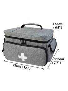 1 pièce Trousse de premiers soins très demandée, sac de rangement multifonction, sac de rangement pour bouteilles de médicaments, boîte de premiers soins portable, kit d'outils médicaux portatif, sac de transport pour médicaments