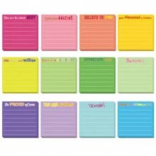 2/12/24 piezas Notas adhesivas de agradecimiento para empleados, regalos a granel con frases, blocs de notas pequeños de bolsillo inspiradores como regalo para maestros, compañeros de trabajo, suministros de oficina