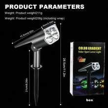 Solar Ground Light, White/Warm/RGB Light, Dual Use For Ground & Wall, Self-Illuminating At Night After Charging In Daytime, 150° Rotatable, IP65 Waterproof & Anti-Lightning Design, Outdoor Landscape Lighting, Garden & Camping Atmosphere Maker