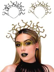 1PC Medusa Snake Costume Headband, Medusa Headpiece Cosplay Party Supplies For Women, Ideal As High-End Holiday Gift Halloween