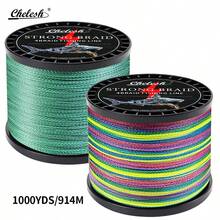 Chelesh 1000 Yards/914 Meters, 4-Strand Braided PE Fishing Line, Available In Color And Olive Green, Fishing Tools, Fishing Gift