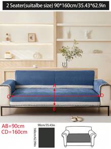1 pièce Housse de coussin de canapé universelle toutes saisons, moderne et simple, anti-poussière, anti-dérapante et résistante aux taches en chenille. Protecteur de siège de canapé lavable, chaud, non-décolorant, et adapté aux animaux de compagnie. S'adapte aux canapés sectionnels, en L, et aux canapés 1/2/3/4 places de la chambre, du bureau et du salon