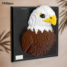 2170 buc/1930 buc Set de blocuri de construcție 3D cu tematică rechin, decorare pentru camera de zi, dormitor, birou, cadou potrivit pentru Crăciun, Anul Nou, Halloween, ziua de naștere