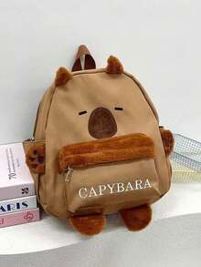 Capybara Water Piggy Backpack Super Cute Girl's Outdoor Backpack - Brown - View 5