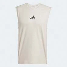 Adidas Camiseta de tirantes deportiva POWER 3S para hombres - Marrón - Ver 2