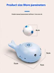 1pc Whale Floating Ball Sensory Toy - Infant Focus Training Educational Game, Allows Children To Feel The Force Of The Wind, Montessori Parent-Child Interactive Toy, Visual Tracking And Motor Skill Development, USB Rechargeable, Gift For Boys And Girls