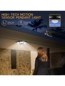 1 pièce 180 LED Lampe solaire d'intérieur/extérieur 1200 LM Lustre, Kit d'éclairage à 5 modes avec télécommande IP65 étanche pour jardin, abri de jardin, gazebo, garage de la maison, terrasse (un-à-un/un-à-deux) Lustre avec télécommande