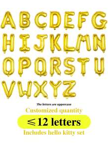 Sanrio Custom Sanrio Pudding Dog Birthday Party Balloon Set, Happy Birthday Background For Kawaii Theme Party, Including Banner, Balloons, Ribbon, Cute Pudding Dog Image Photography Background Banner, Suitable For Birthday Party Decoration