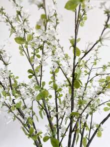 3pcs Faux Greenery Stems, 34.64Inch Long Stem Artificial Willow Branches, Fake Twig Greenery Branches Flowers For Tall Vase Home Wedding Office Table Decor - 綠色 - 查看 11