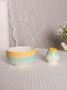 2pcs/Set Colorful Japanese Style Matcha Bowl, Made Of High-Quality Ceramic, Durable, Portable And Suitable For Business Meetings, Art, Matcha Lovers, Home Tea Tasting, Parties, Gifts For Girlfriend, Mother's Day, Mom, Wedding Back To School