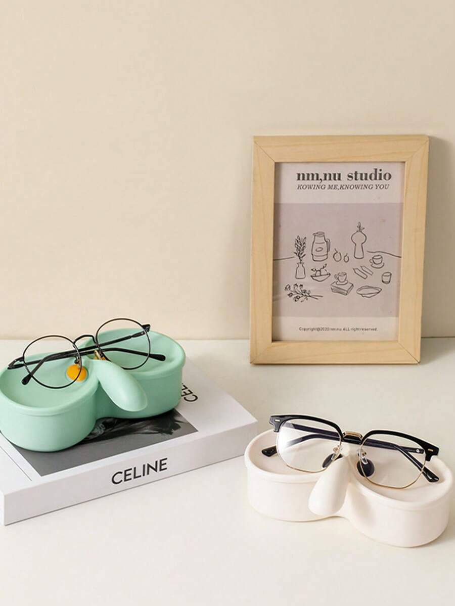 1 hộp đựng kính mắt, hộp đựng đồng hồ trang sức để bàn đa năng có nắp, ngăn chứa chống bụi - Nhiều màu - Xem 1