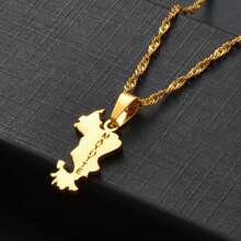 1pc 2.5cm Mayotte Pendant Necklaces For Women Girls Mamoudzou Mahore Jewelry