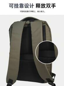 Multifunctional Travel Bag, Extra Large Capacity, Oil Cloth Material Waterproof & Oil-Resistant, No Need To Worry About Bag Getting Wet In Rain - Blue - View 5